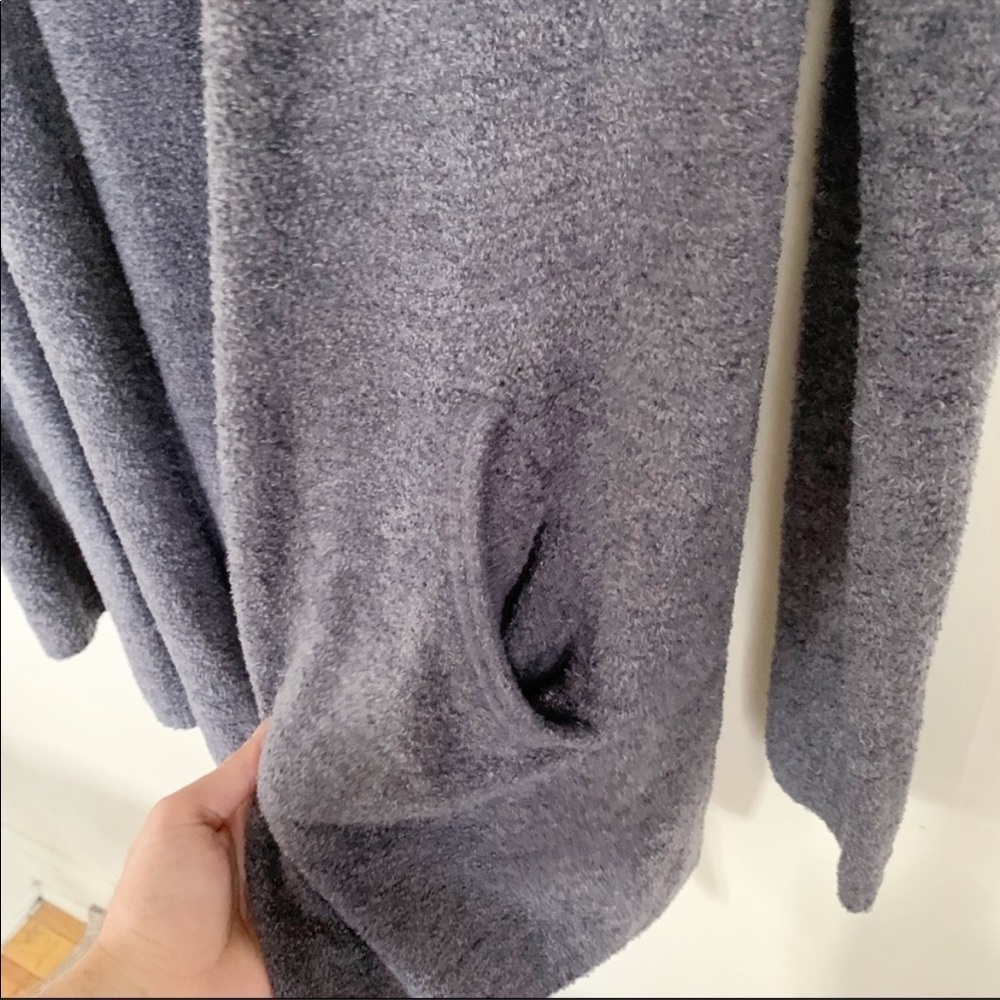 Barefoot Dreams Cozychic Lite Island Wrap Cardigan Pacific Blue Small Medium - Picture 5 of 8